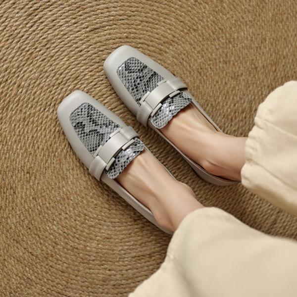 Elegant Handcrafted Genuine Leather Women’s Shoes - Luxurious Craftsmanship(EcqiH-8208)