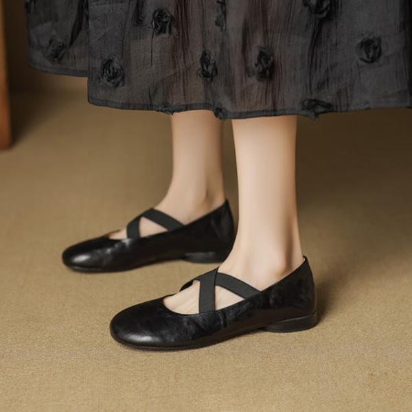 Handcrafted Leather Women's Shoes: Elegance Meets Luxury Quality(EcqiHC-8218)