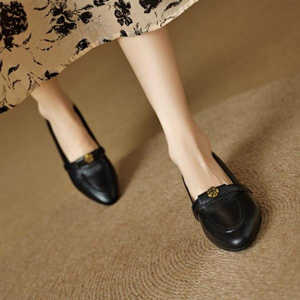 Handcrafted Genuine Leather Women’s Shoes: Luxurious Elegance & Quality(EcqiH-8215)