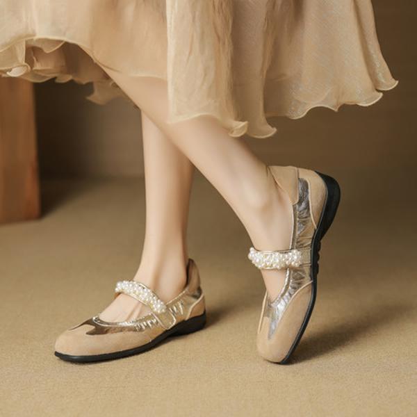 Handcrafted Genuine Leather Women's Shoes: Luxurious Elegance(EcqiHC-8220)