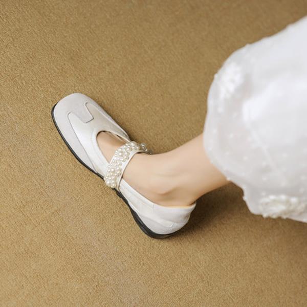 Handcrafted Genuine Leather Women's Shoes: Luxurious Elegance(EcqiHC-8220)