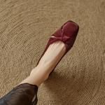 Elegant Luxury Handcrafted Leather Women's Shoes with Exquisite Craftsmanship(EcqiH-8216)