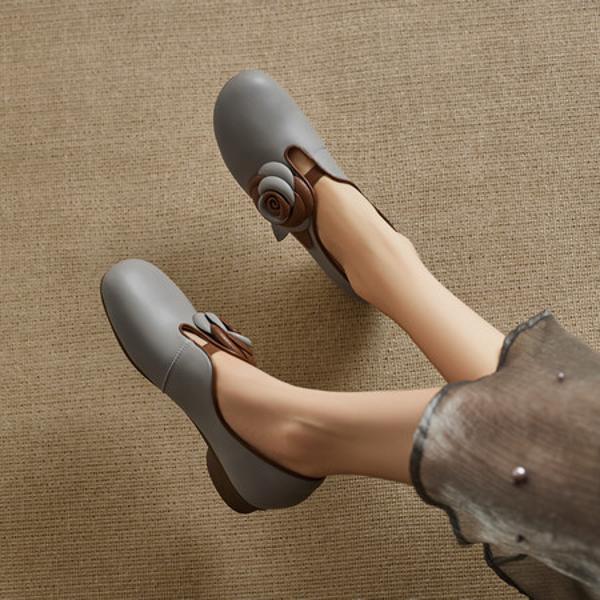 Handcrafted Leather Women’s Shoes: Elegant Luxury & Artistry(EcqiH-8239)