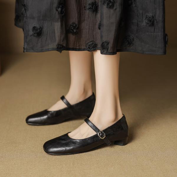 Elegant Handcrafted Leather Women's Shoes - Luxury Craftsmanship(EcqiHC-8228)