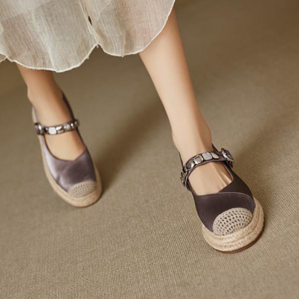 Handcrafted Leather Women's Shoes: Luxury Elegance and Quality(EcqiH-8232)