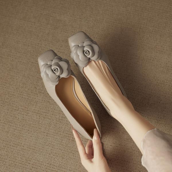 Handcrafted Genuine Leather Women's Shoes: Luxury, Elegance, and Artistry.(EcqiH-8258)