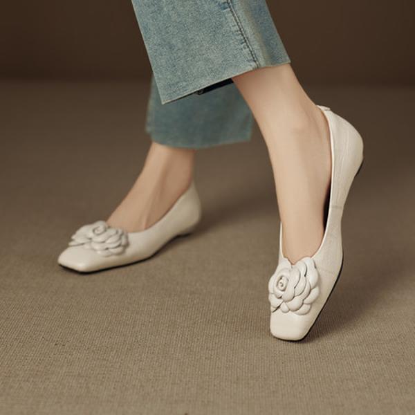 Handcrafted Genuine Leather Women's Shoes: Luxury, Elegance, and Artistry.(EcqiH-8258)