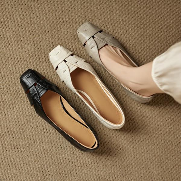 Elegant Handcrafted Leather Women's Shoes of Luxury(EcqiH-8260)