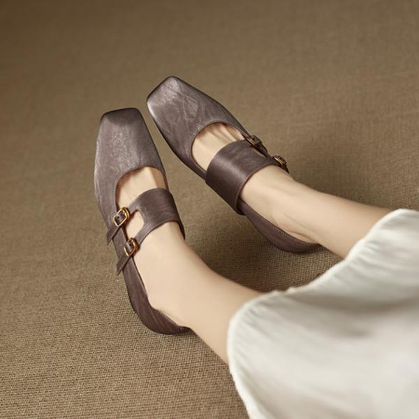 Handcrafted Luxury Leather Women's Shoes(EcqiH-8270)