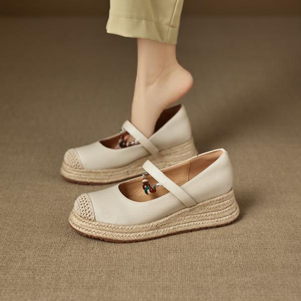 Exquisite Handmade Genuine Leather Women's Shoes for Elegant Luxury(EcqiH-8269)