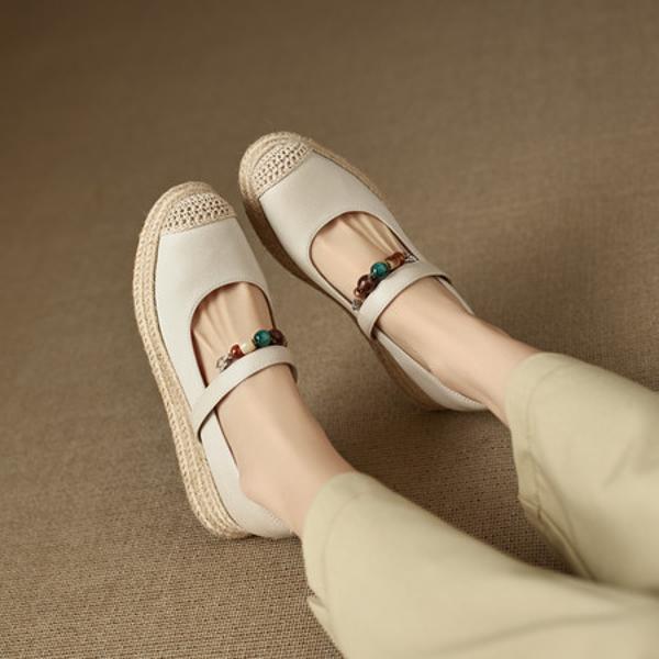 Exquisite Handmade Genuine Leather Women's Shoes for Elegant Luxury(EcqiH-8269)