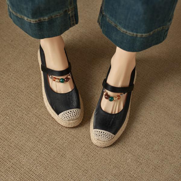 Exquisite Handmade Genuine Leather Women's Shoes for Elegant Luxury(EcqiH-8269)