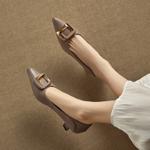 Exquisite Handcrafted Leather Shoes for Elegant Women(EcqiH-8268)