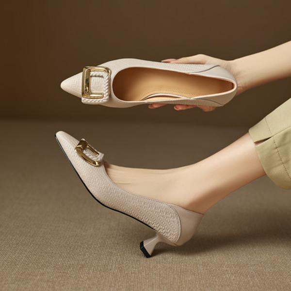 Exquisite Handcrafted Leather Shoes for Elegant Women(EcqiH-8268)