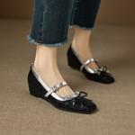 Handcrafted Luxury Leather Women's Shoes: Elegance in Every Stitch(EcqiH-8278)