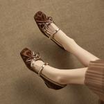 Handcrafted Luxury Leather Women's Shoes: Elegance in Every Stitch(EcqiH-8278)