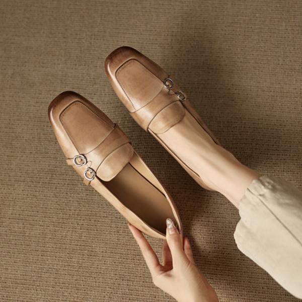 Elegant Handcrafted Leather Women’s Shoes: Luxury Quality(EcqiHC-8282)