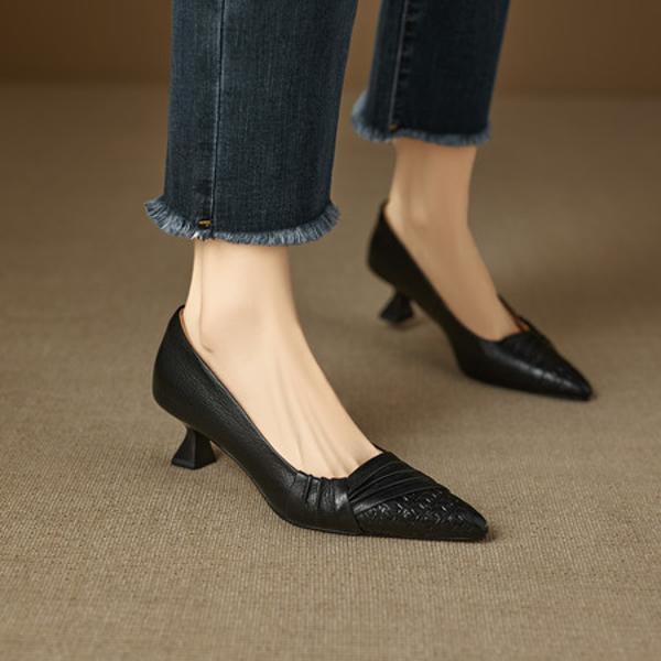 Handcrafted Luxury Leather Women's Shoes: Unmatched Craftsmanship & Elegance(EcqiH-8292)