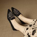 Luxurious Handmade Leather Women's Shoes: Where Craftsmanship Meets Elegance(EcqiHL-8290)