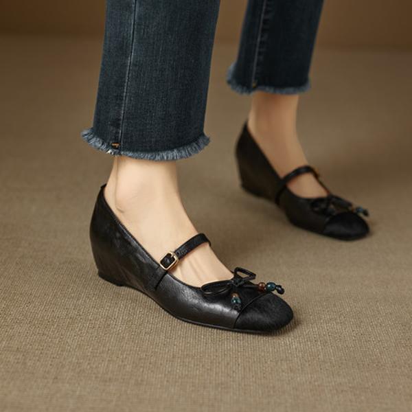 Exquisite Handcrafted Leather Shoes for Elegant Women(EcqiH-8296)