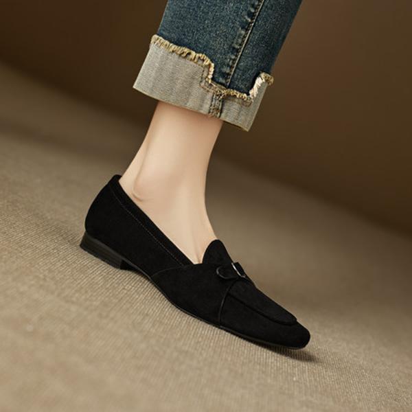 Handcrafted Luxury Genuine Leather Women's Shoes: Elegance in Every Stitch(EcqiHC-8285)