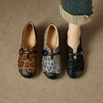 Elegant Handmade Leather Women's Shoes: Luxury Craftsmanship(EcqiH-8300)