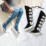 Elegant Handmade Leather Women's Shoes with Luxurious Craftsmanship(Edajiaoba1712-1)