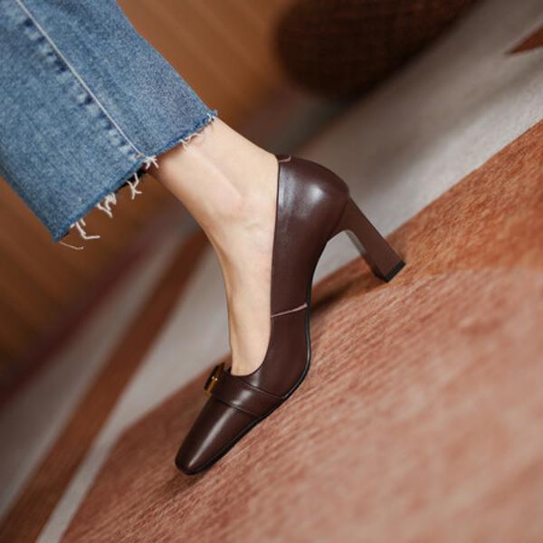 Exquisite Handcrafted Leather Women's Shoes: Luxury Meets Elegance(Edamaijia9015)