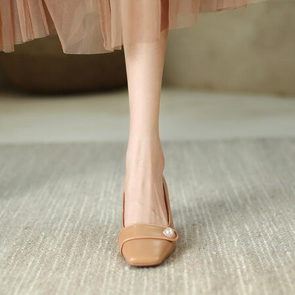 Exquisite Handcrafted Leather Women's Shoes for Luxurious Elegance(Edamaijia8673)