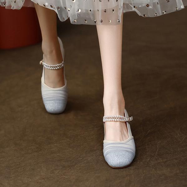 Handcrafted Genuine Leather Pumps: Elegant Luxury Craftsmanship(Edamaijia9186)