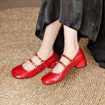 Exquisite Handmade Genuine Leather Women's Shoes - Luxurious Elegance(Edamaijia8815)