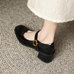 Elegant Handmade Genuine Leather Women's Shoes: Luxurious Craftsmanship(Edamaijia9197)