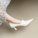 Handcrafted Luxurious Genuine Leather Women's Shoes for Elegant Style(Edamaijia81011)