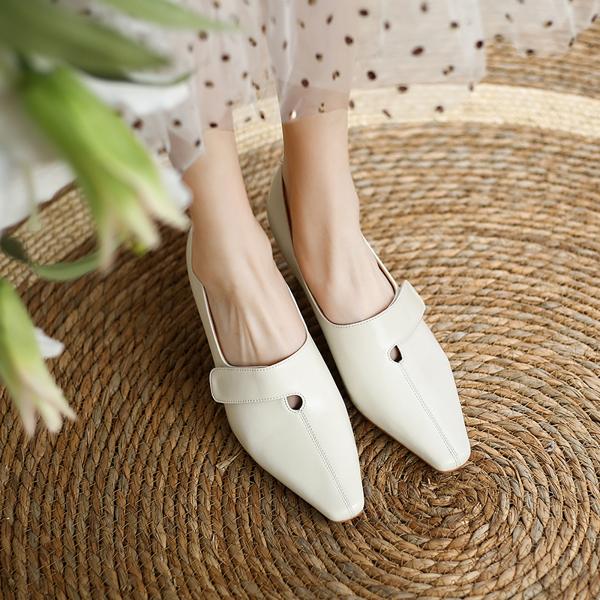 Handcrafted Luxurious Genuine Leather Women's Shoes for Elegant Style(Edamaijia81011)
