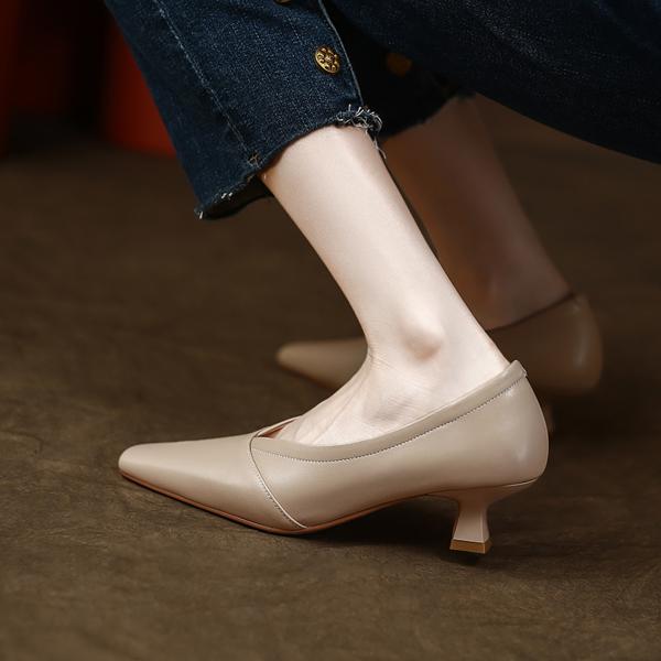 Luxurious Handcrafted Leather Women's Shoes, Exquisite Quality(Edamaijia9169)