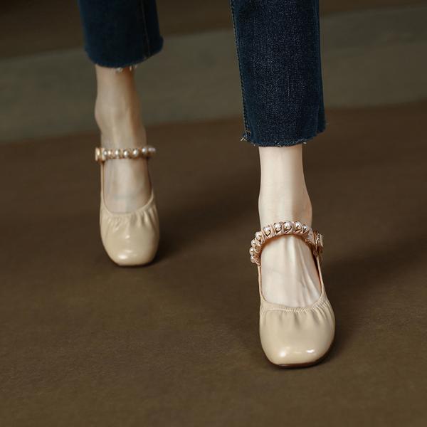 Handcrafted Genuine Leather Women's Shoes: Luxurious Elegance & Quality Craftsmanship(Edamaijia9188)