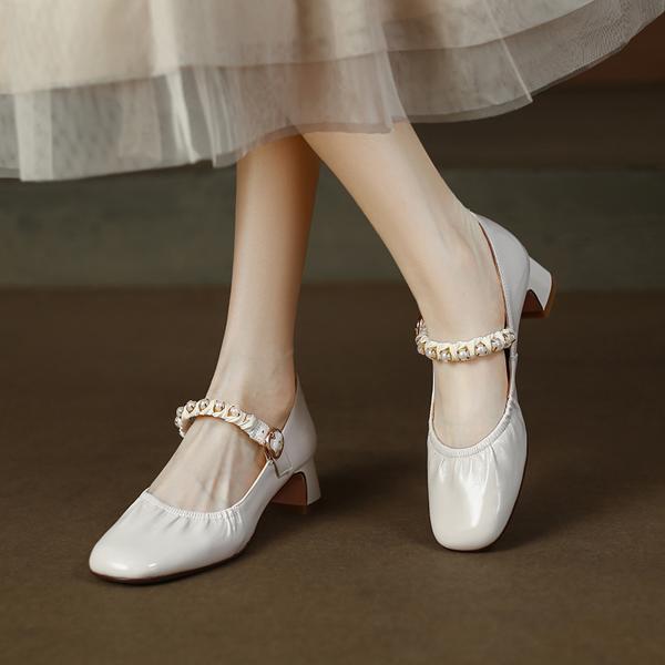 Handcrafted Genuine Leather Women's Shoes: Luxurious Elegance & Quality Craftsmanship(Edamaijia9188)