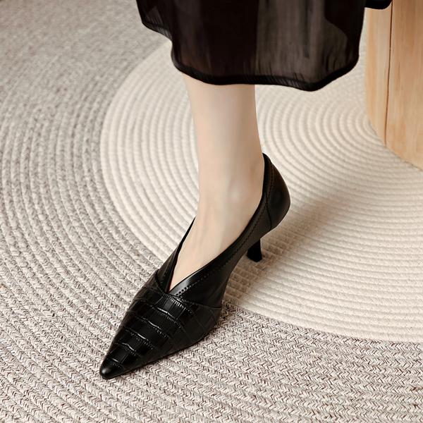 Exquisite Handmade Leather Women's Shoes: Luxury & Elegance(Edamaijia8056A)