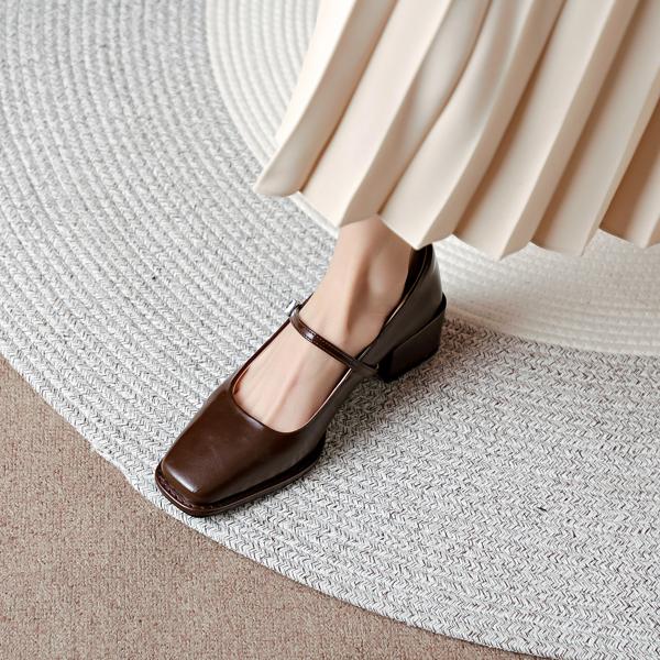 Handcrafted Leather Women's Shoes: Timeless Elegance and Luxury(Edamaijia8629A)