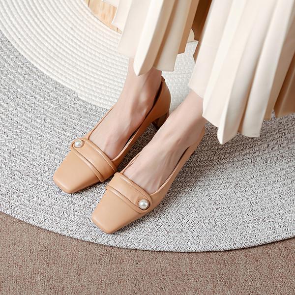 Handcrafted Genuine Leather Women's Shoes - Elegant Luxury Quality(Edamaijia8673A)