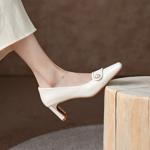 Handcrafted Genuine Leather Women's Shoes - Elegant Luxury Quality(Edamaijia8673A)