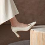 Elegant Handcrafted Leather Women’s Shoes - Luxurious Quality(Edamaijia9015A)