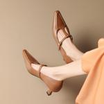 Handcrafted Luxury Leather Women’s Shoes - Elegant Design, Exceptional Quality(Edamaijia81092)