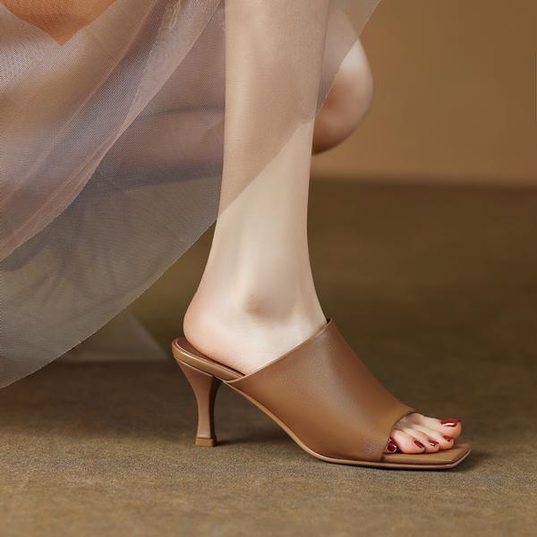 Elegant Handmade Genuine Leather Women's Shoes - Luxurious Craftsmanship(Edamaijia856F)