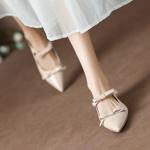 Handcrafted Genuine Leather Women's Shoes: Elegant, Luxurious Craftsmanship(Edamaijia81129F)