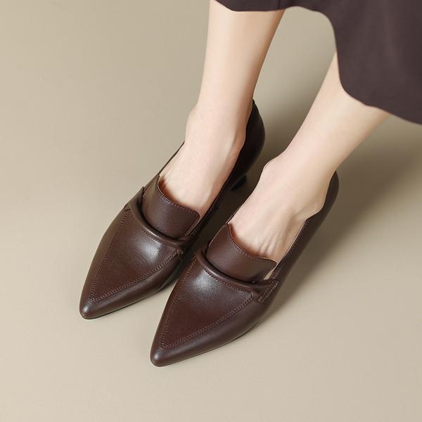 Elegant Handcrafted Leather Women’s Shoes of Luxury(Edamaijia81083F)