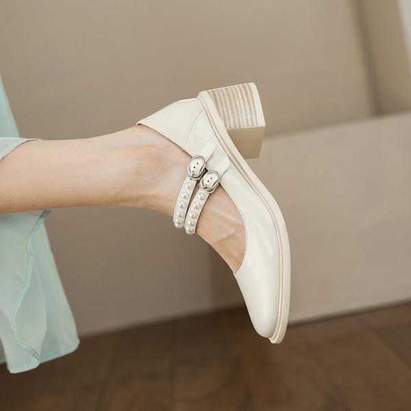 Handcrafted Leather Women's Shoes: Luxury & Elegance(Edamaijia9263F)