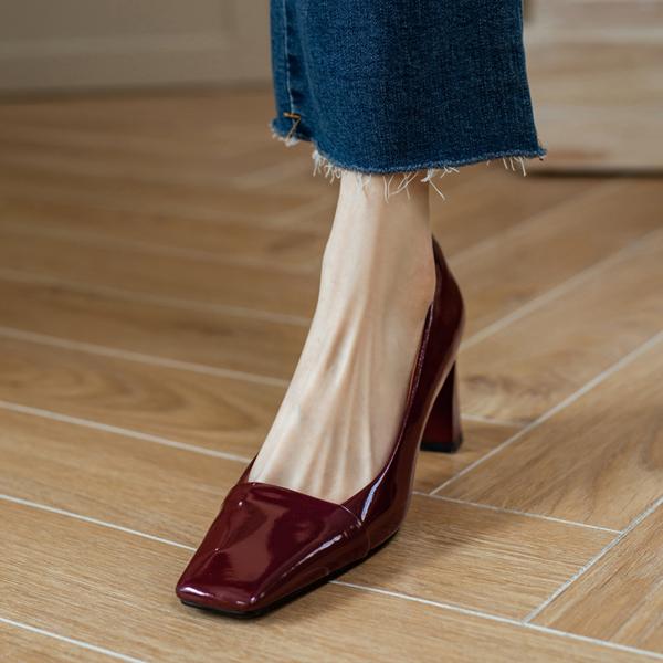 Handcrafted Leather Women's Shoes - Elegance Meets Luxury Quality(Edamaijia9266F)