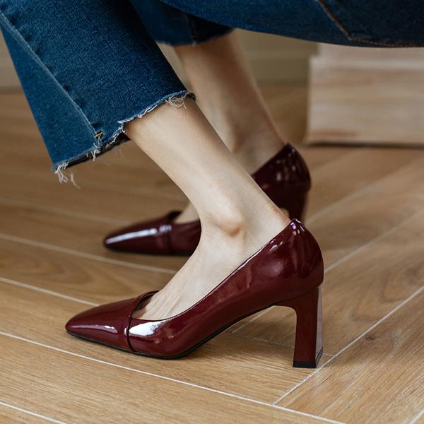 Handcrafted Leather Women's Shoes - Elegance Meets Luxury Quality(Edamaijia9266F)
