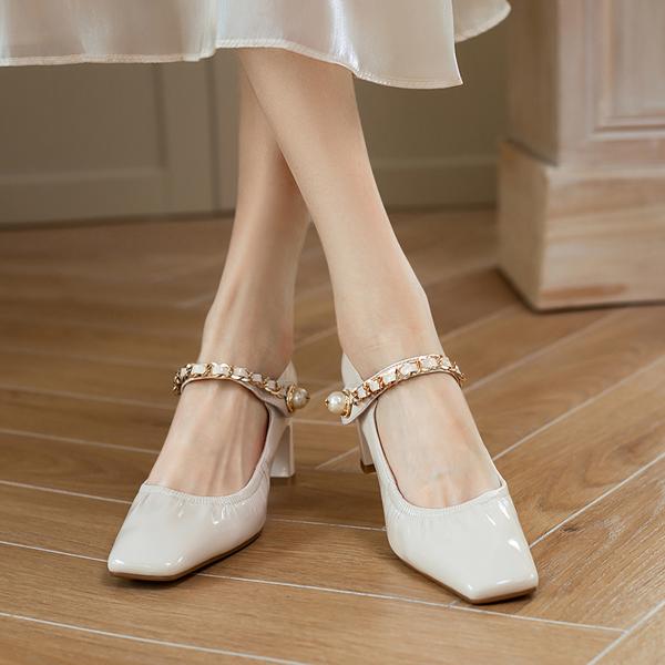 Handcrafted Luxury Leather Women's Shoes: Exquisite Craftsmanship and Elegance(Edamaijia9267F)